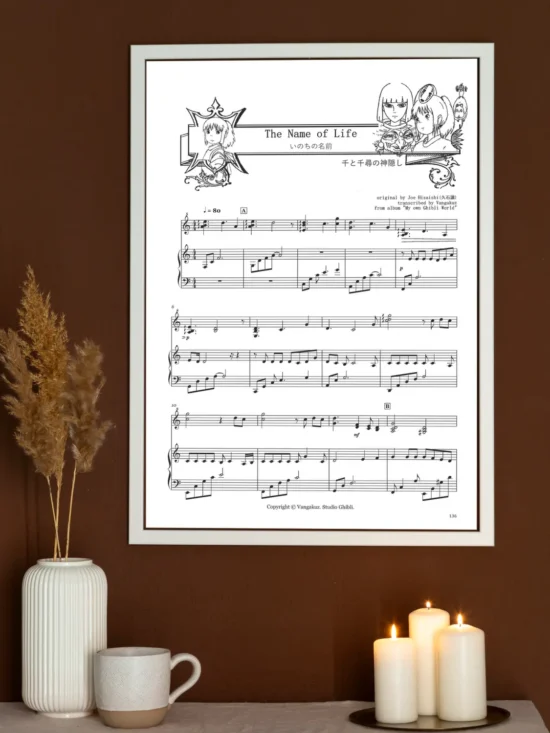 The Name of Life ~ いのちの名前 [sheet music]