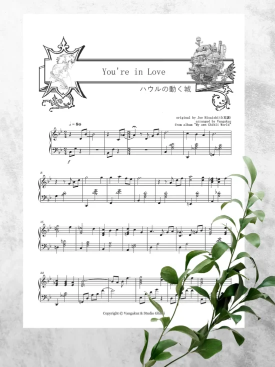 You're in Love [sheet music]